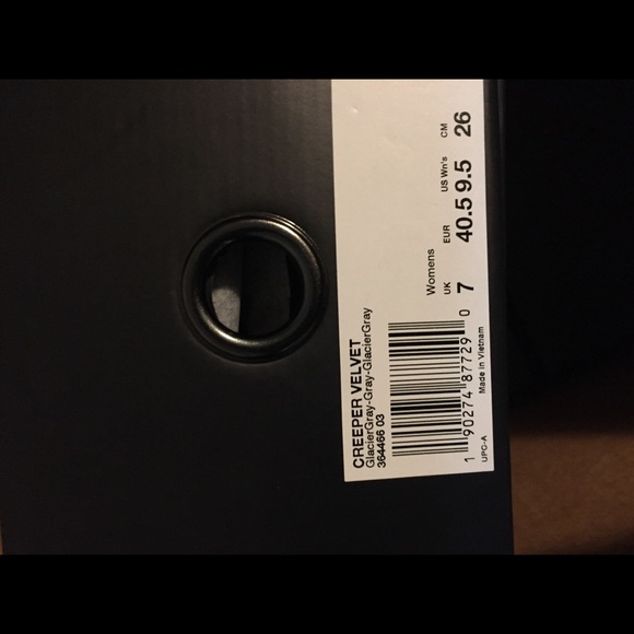 PUMA FENTY by Rihanna Gray Creeper Velvet Shoes - Picture 8 of 8